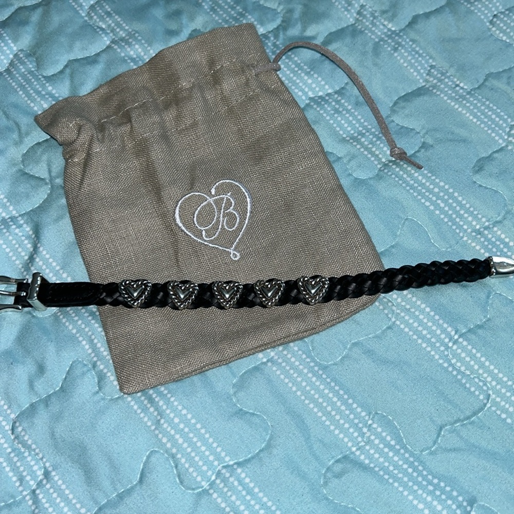 Black Braided Bracelet with Silver Accents
NWOT 9-1/2” long